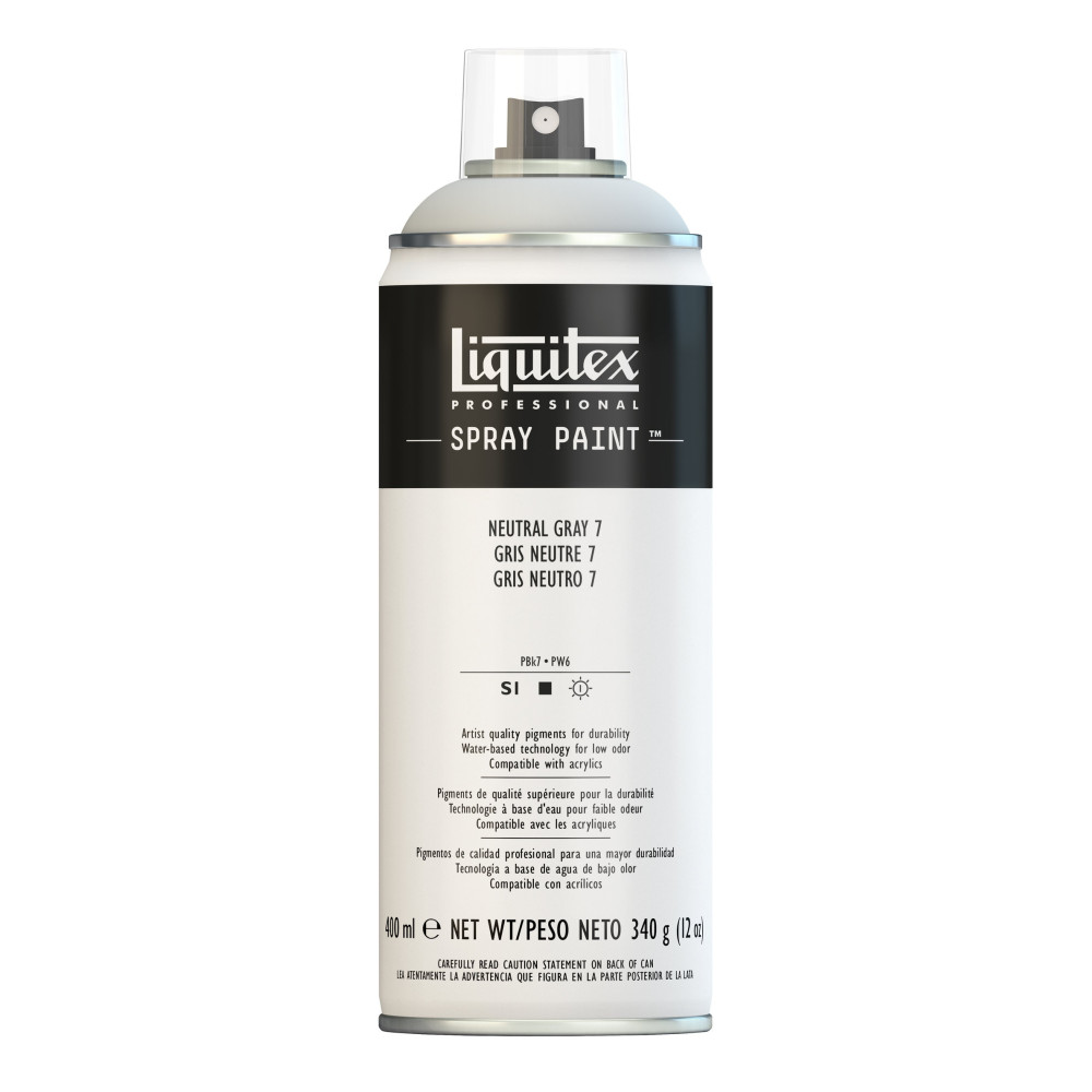 Acrylic spray paint - Liquitex - Neutral Gray 7, 400 ml