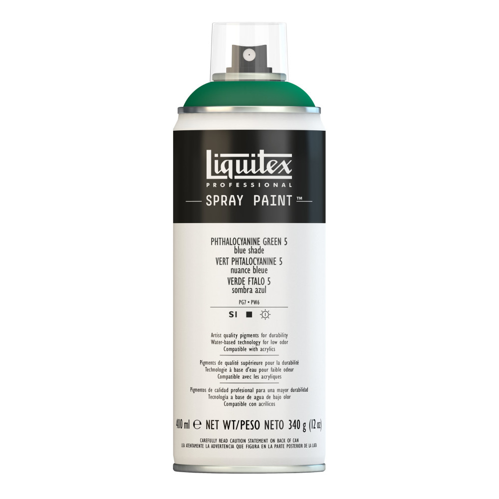 Farba akrylowa w spray'u - Liquitex - Phthalo Green 5, 400 ml