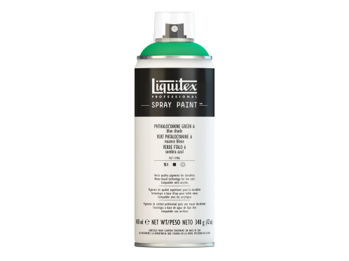 Farba akrylowa w spray'u - Liquitex - Phthalo Green 6, 400 ml