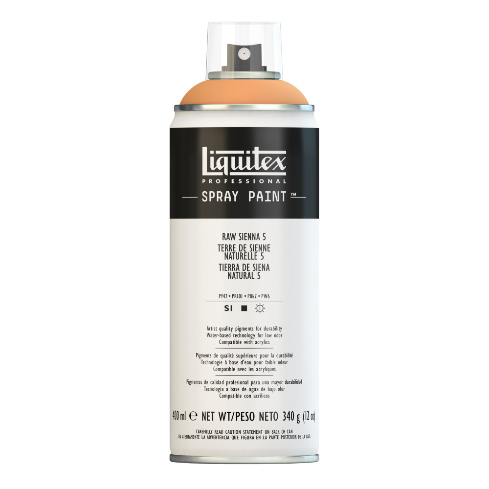 Farba akrylowa w spray'u - Liquitex - Raw Sienna 5, 400 ml