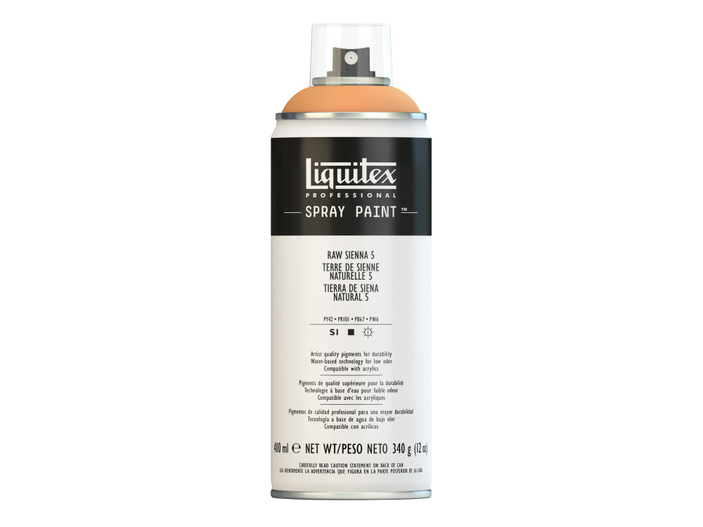 Farba akrylowa w spray'u - Liquitex - Raw Sienna 5, 400 ml