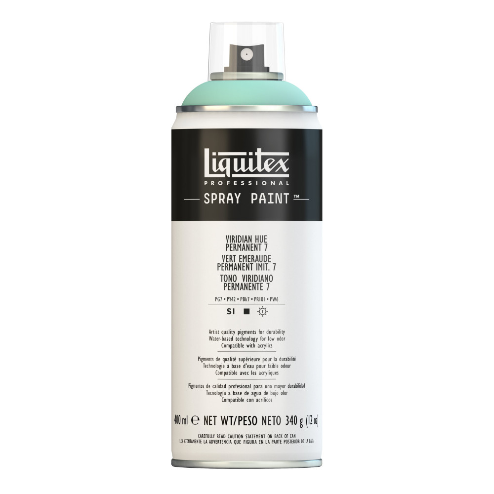 Farba akrylowa w spray'u - Liquitex - Viridian Hue Permanent 7, 400 ml