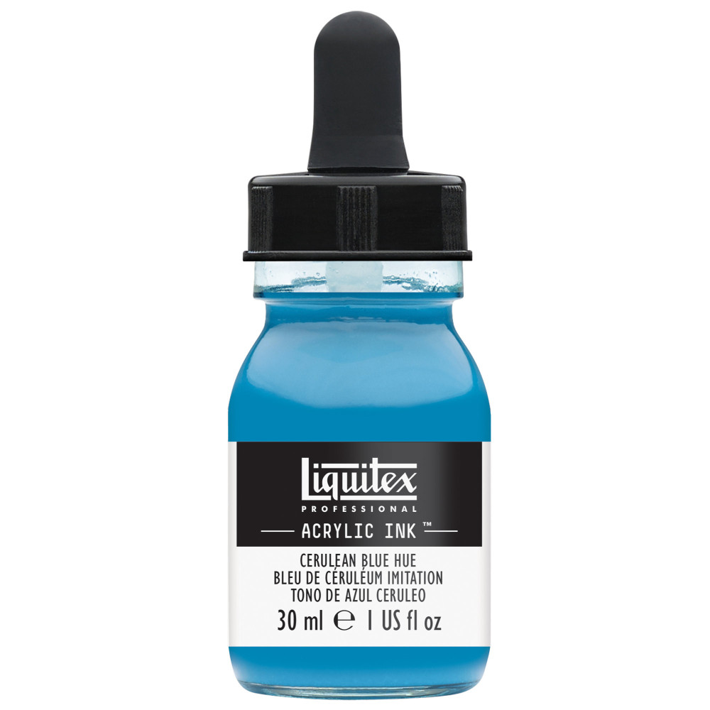 Tusz akrylowy - Liquitex - Cerulean Blue Hue, 30 ml
