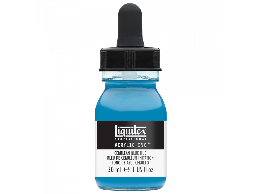 Professional Acrylic ink - Liquitex - Cerulean Blue Hue, 30 ml