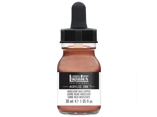 Professional Acrylic ink - Liquitex - Iridescent Rich Copper, 30 ml