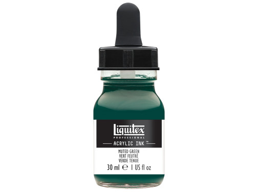 Tusz akrylowy - Liquitex - Muted Green, 30 ml