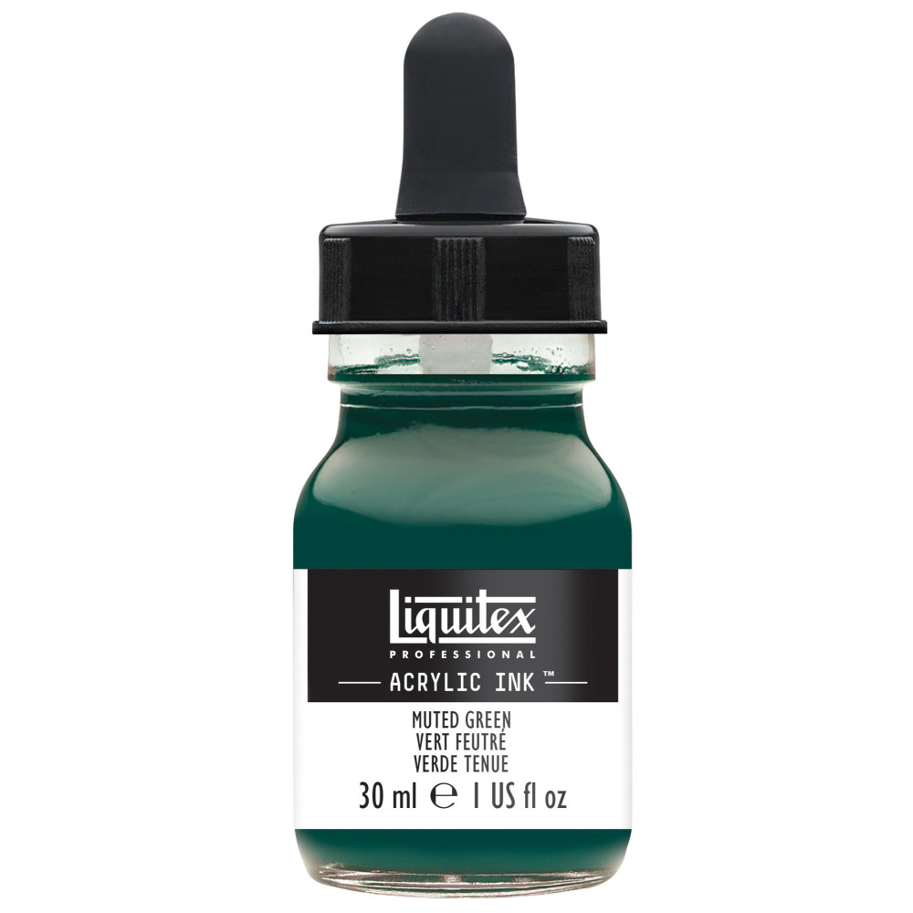 Professional Acrylic ink - Liquitex - Muted Green, 30 ml