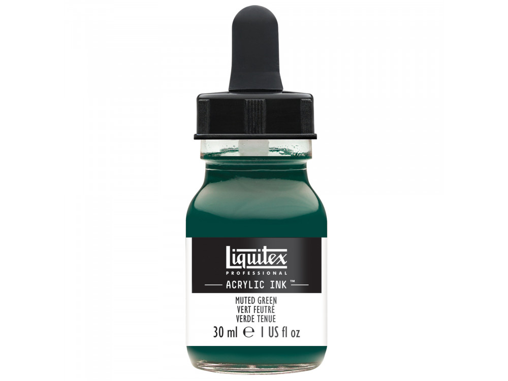 Tusz akrylowy - Liquitex - Muted Green, 30 ml