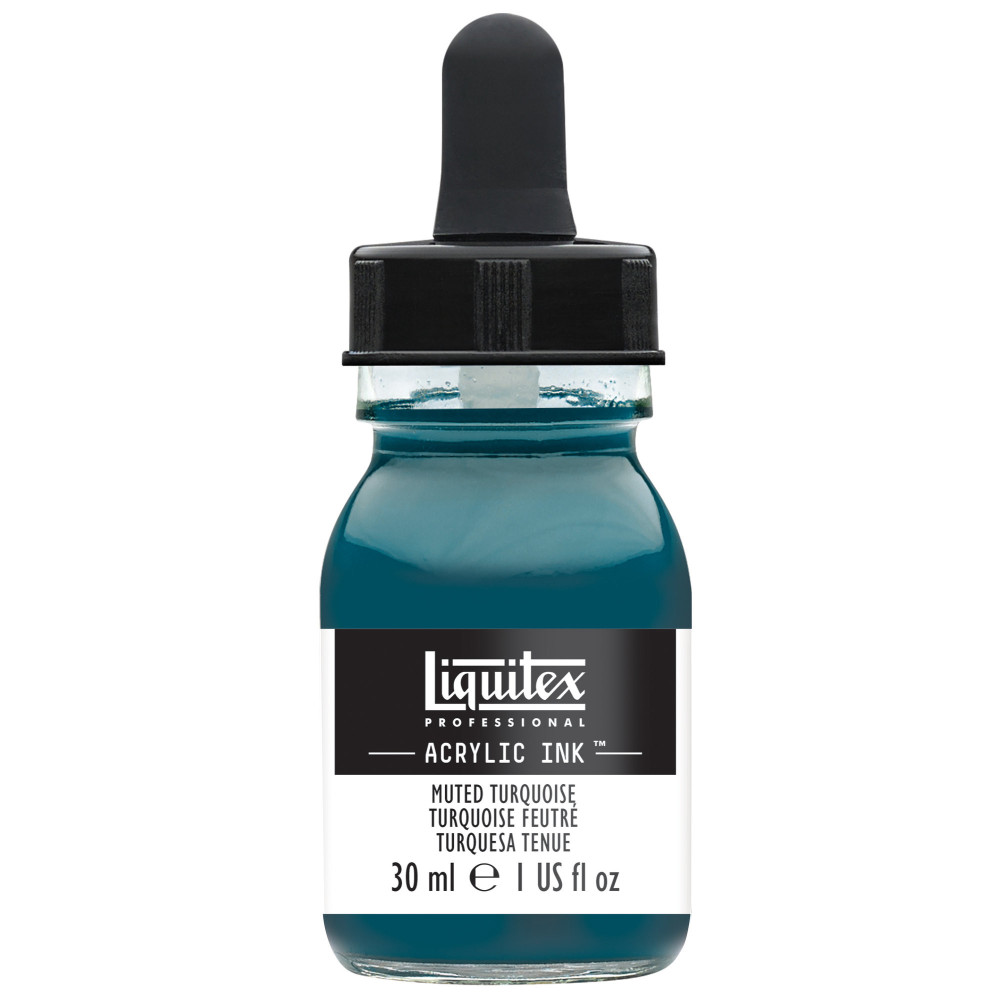 Tusz akrylowy - Liquitex - Muted Turquoise, 30 ml