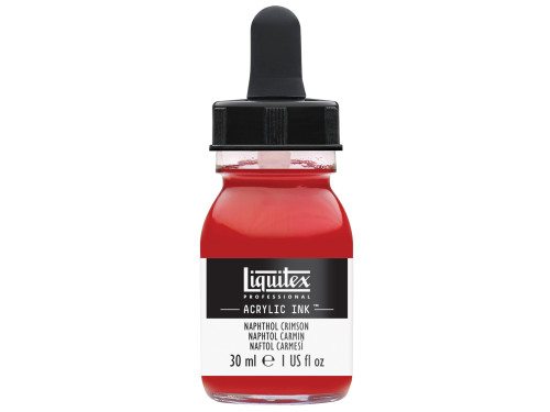 Professional Acrylic ink - Liquitex - Napthol Crimson, 30 ml