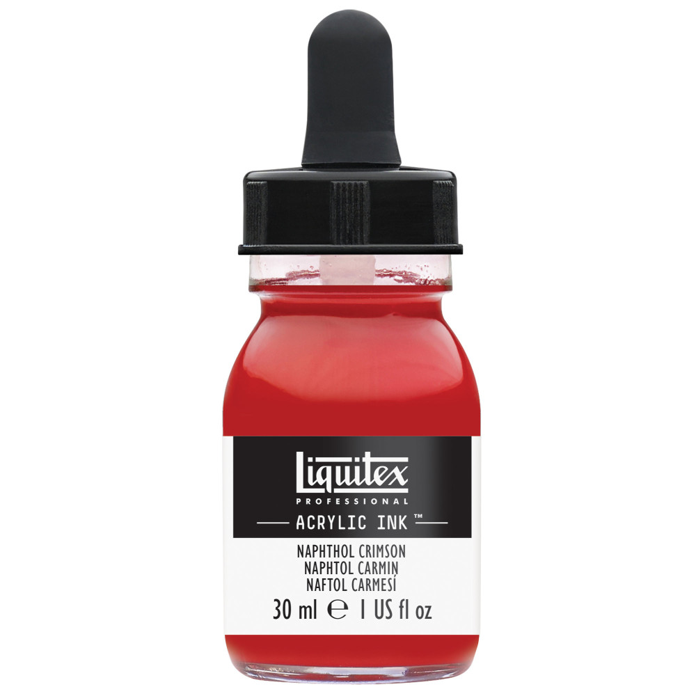 Tusz akrylowy - Liquitex - Napthol Crimson, 30 ml