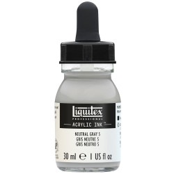 Tusz akrylowy - Liquitex - Neutral Grey 5, 30 ml