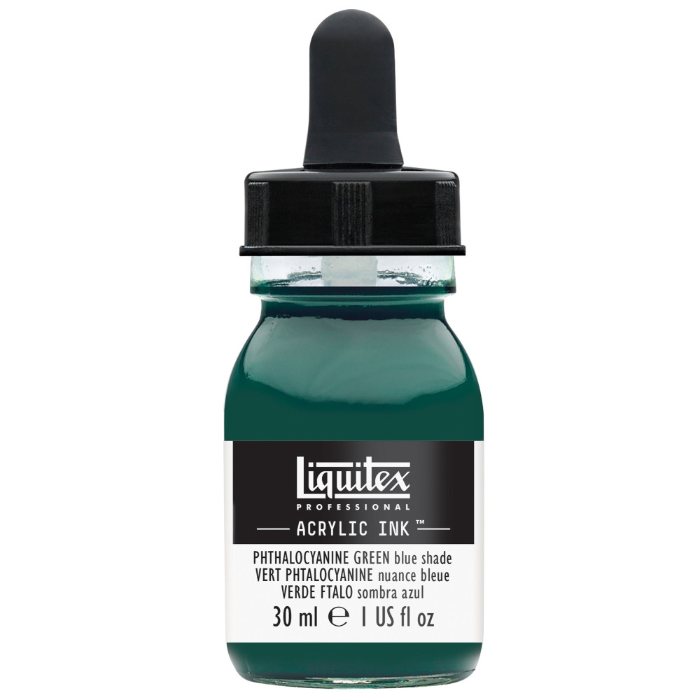 Professional Acrylic ink - Liquitex - Phthalo Green Blue Shade, 30 ml