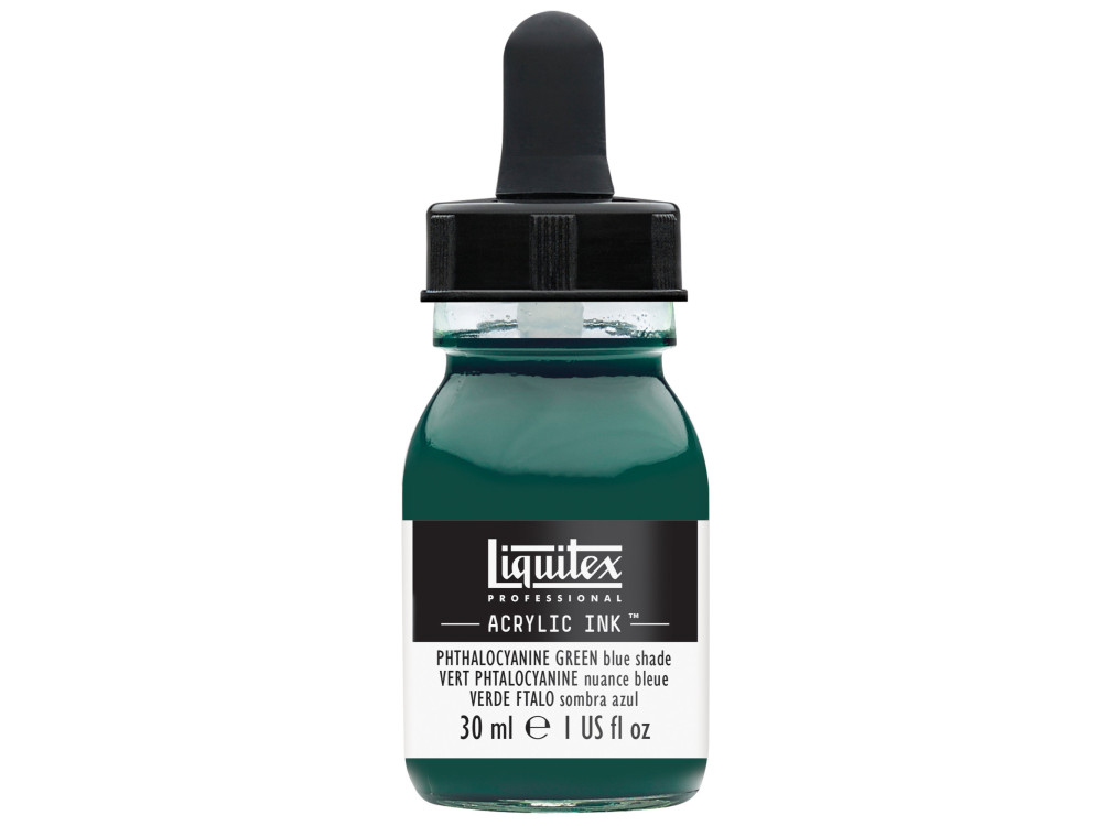 Professional Acrylic ink - Liquitex - Phthalo Green Blue Shade, 30 ml