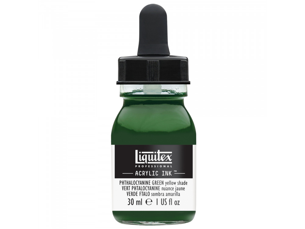Professional Acrylic ink - Liquitex - Phthalo Green Yellow Shade, 30 ml