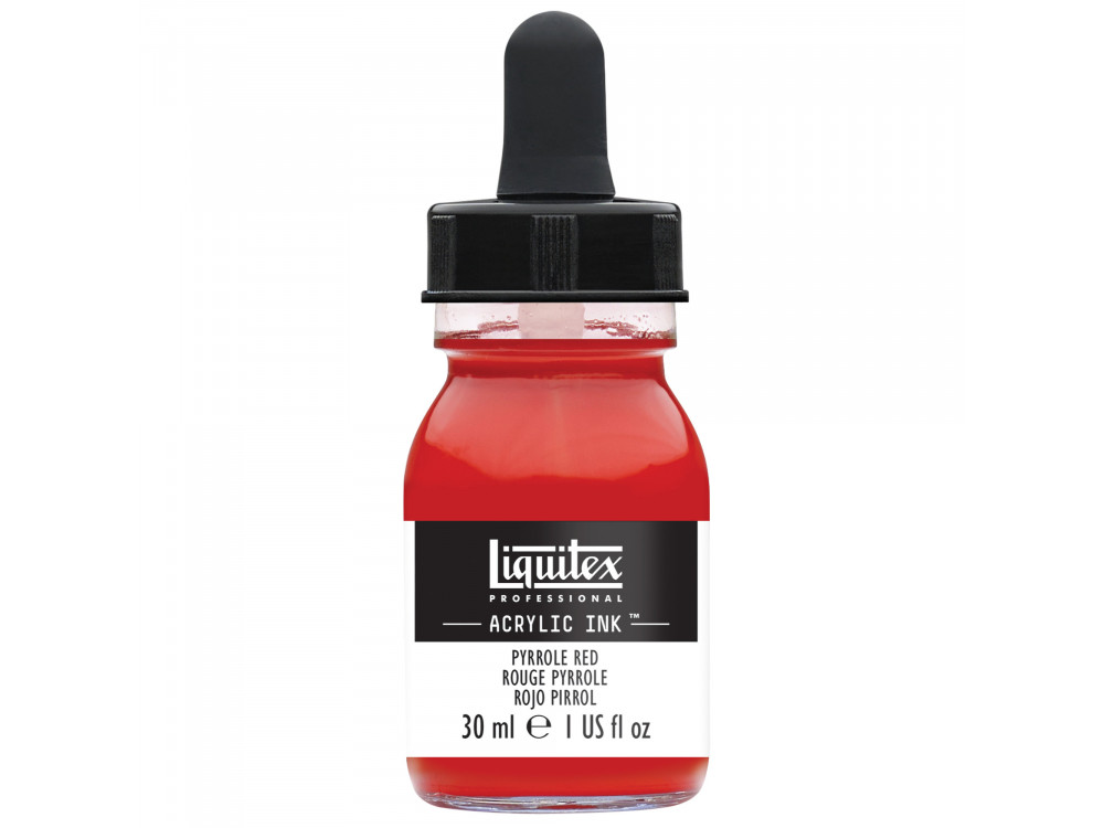 Tusz akrylowy - Liquitex - Pyrrole Red, 30 ml
