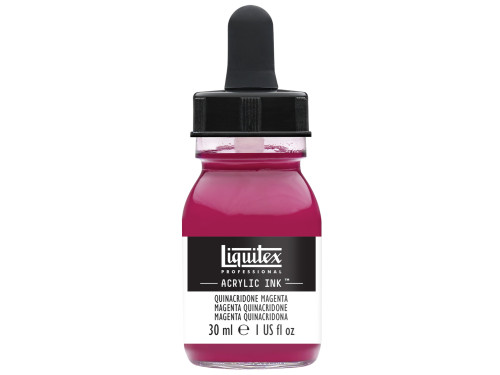 Tusz akrylowy - Liquitex - Quinacridone Magenta, 30 ml