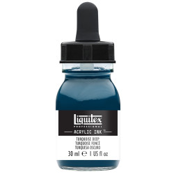 Professional Acrylic ink - Liquitex - Turquoise Deep, 30 ml