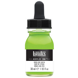 Professional Acrylic ink - Liquitex - Vivid Lime Green, 30 ml