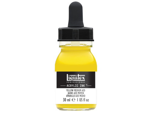 Professional Acrylic ink - Liquitex - Yellow Medium Azo, 30 ml