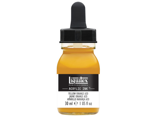Professional Acrylic ink - Liquitex - Yellow Orange Azo, 30 ml