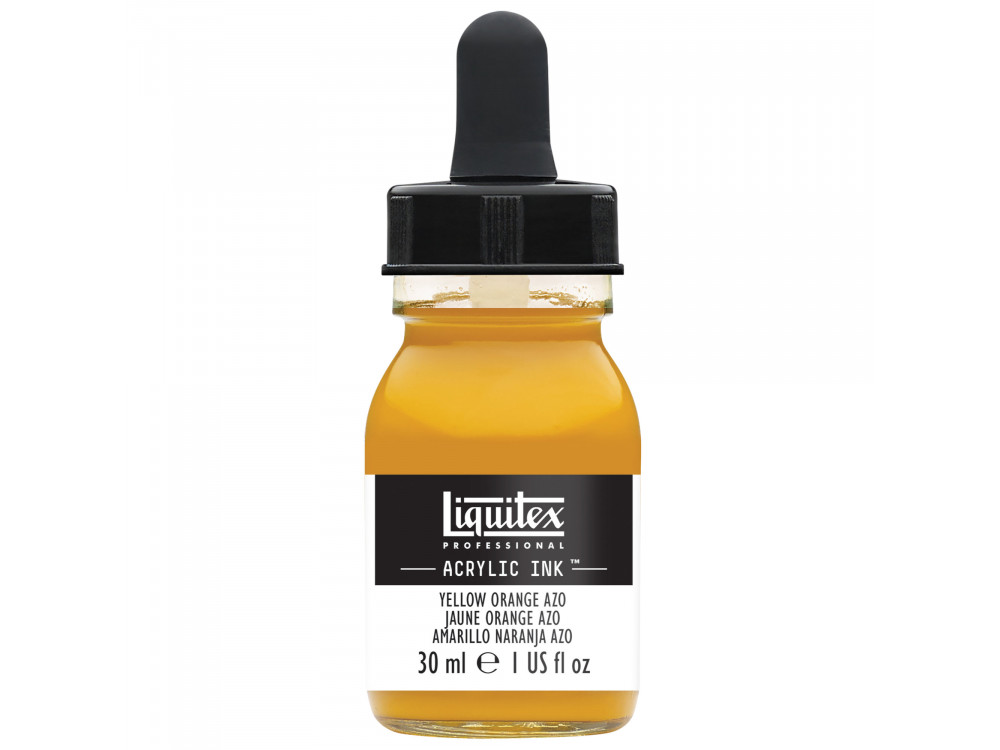 Professional Acrylic ink - Liquitex - Yellow Orange Azo, 30 ml