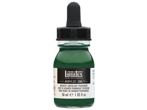 Professional Acrylic ink - Liquitex - Hooker's Green Hue Permanent, 30 ml