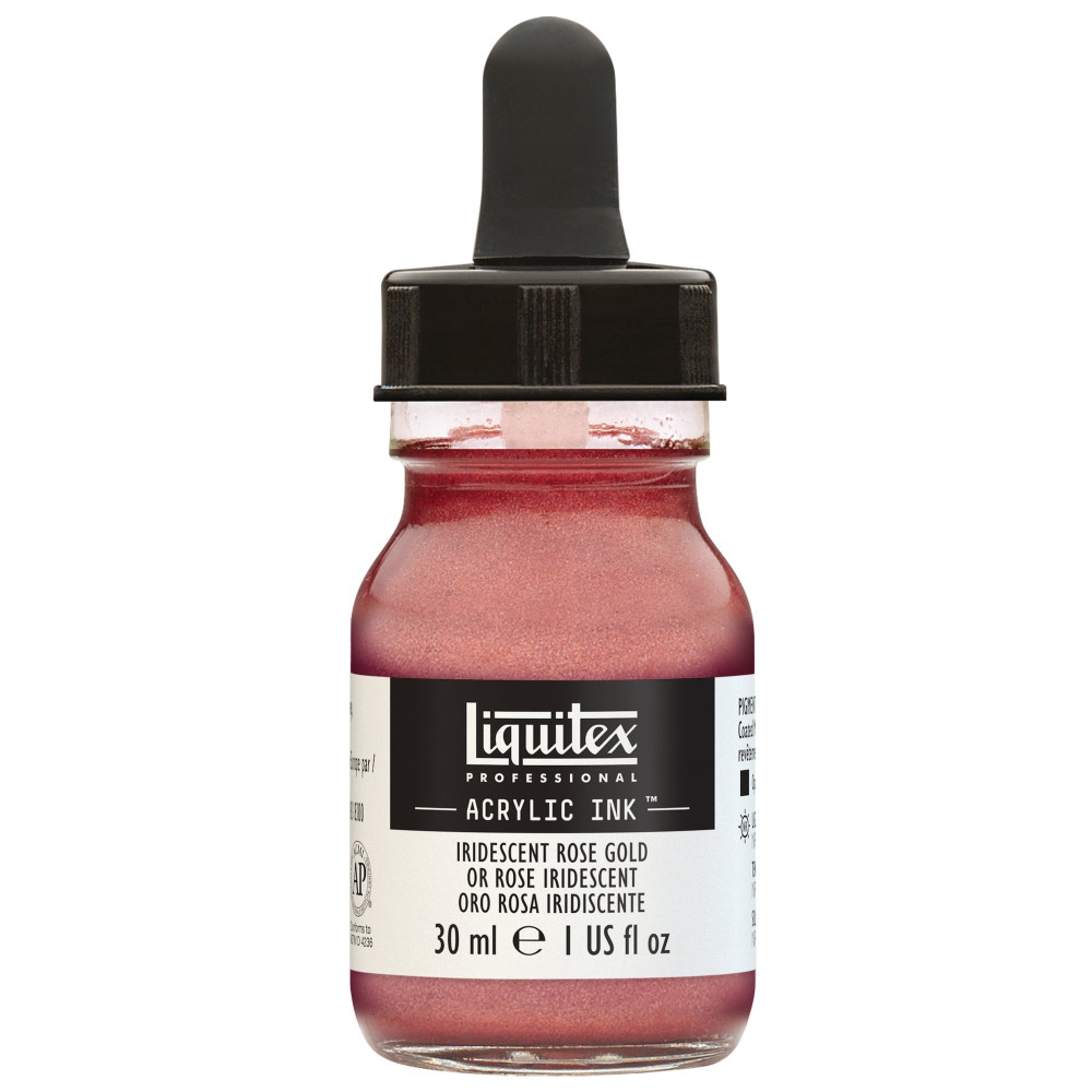 Tusz akrylowy - Liquitex - Iridescent Rose Gold, 30 ml