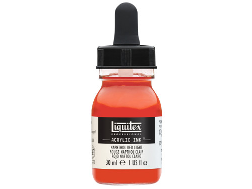 Tusz akrylowy - Liquitex - Naphthol Red Light, 30 ml