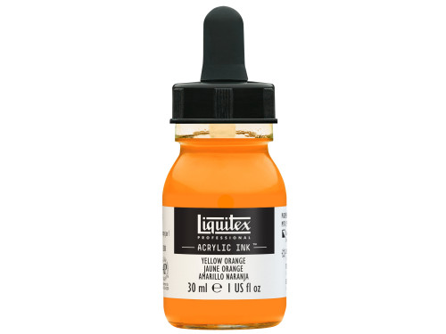 Professional Acrylic ink - Liquitex - Yellow Orange, 30 ml
