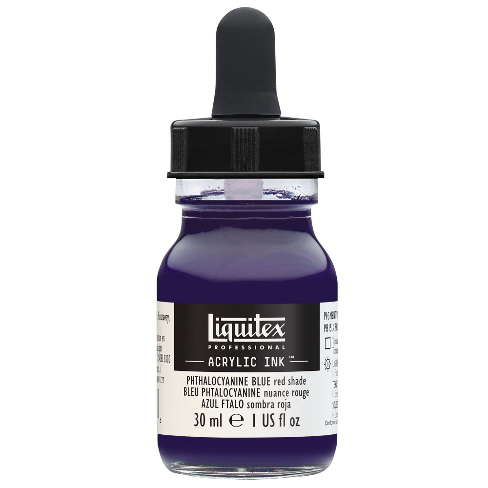 Tusz akrylowy - Liquitex - Phthalo Blue Red Shade, 30 ml