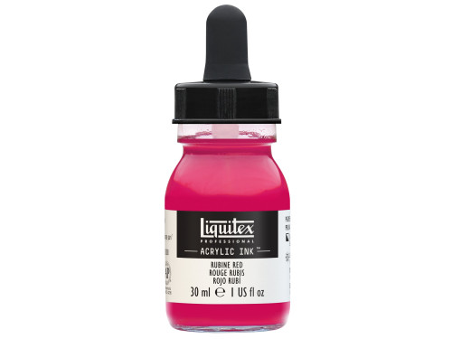Professional Acrylic ink - Liquitex - Rubine Red, 30 ml