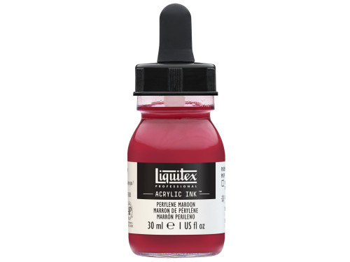 Tusz akrylowy - Liquitex - Perylene Maroon, 30 ml