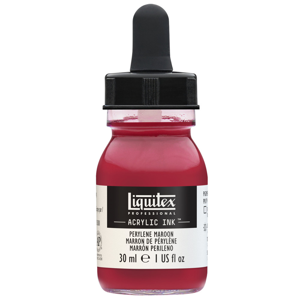 Professional Acrylic ink - Liquitex - Perylene Maroon, 30 ml