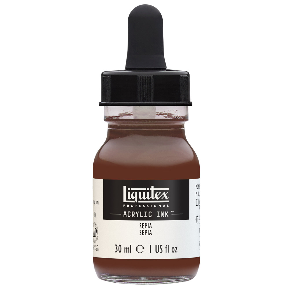 Tusz akrylowy - Liquitex - Sepia, 30 ml