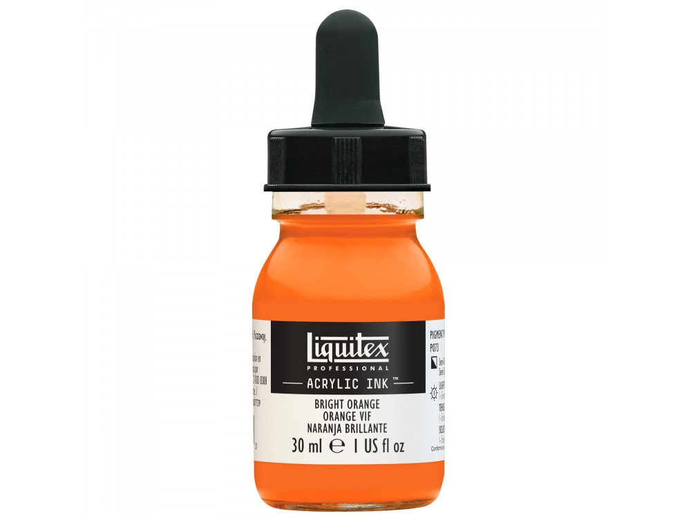 Tusz akrylowy - Liquitex - Bright Orange, 30 ml