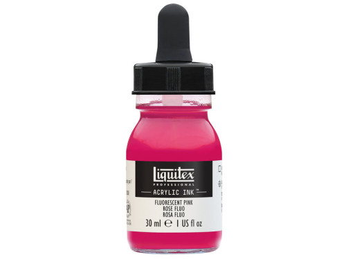 Professional Acrylic ink - Liquitex - Fluorescent Pink, 30 ml