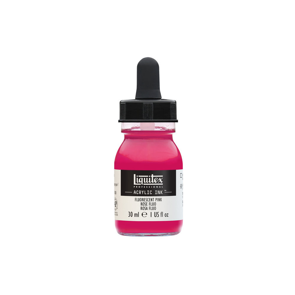 Professional Acrylic ink - Liquitex - Fluorescent Pink, 30 ml