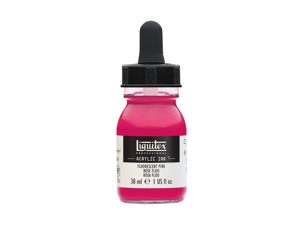 Tusz akrylowy - Liquitex - Fluorescent Pink, 30 ml