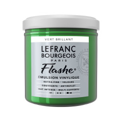 Acrylic paint Flashe - Lefranc & Bourgeois - Brilliant Green, 125 ml