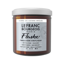 Acrylic paint Flashe - Lefranc & Bourgeois - Burnt Sienna, 125 ml
