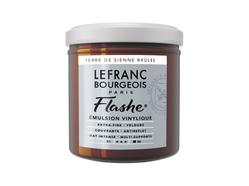 Farba akrylowa Flashe - Lefranc & Bourgeois - Burnt Sienna, 125 ml