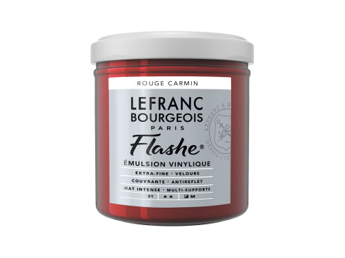Farba akrylowa Flashe - Lefranc & Bourgeois - Carmine Red, 125 ml