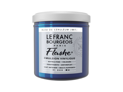 Farba akrylowa Flashe - Lefranc & Bourgeois - Cerulean Blue Hue, 125 ml