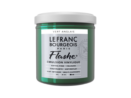 Acrylic paint Flashe - Lefranc & Bourgeois - Chrome Green, 125 ml