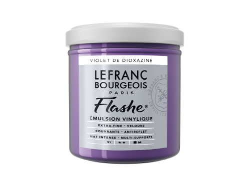 Farba akrylowa Flashe - Lefranc & Bourgeois - Dioxazine Violet, 125 ml