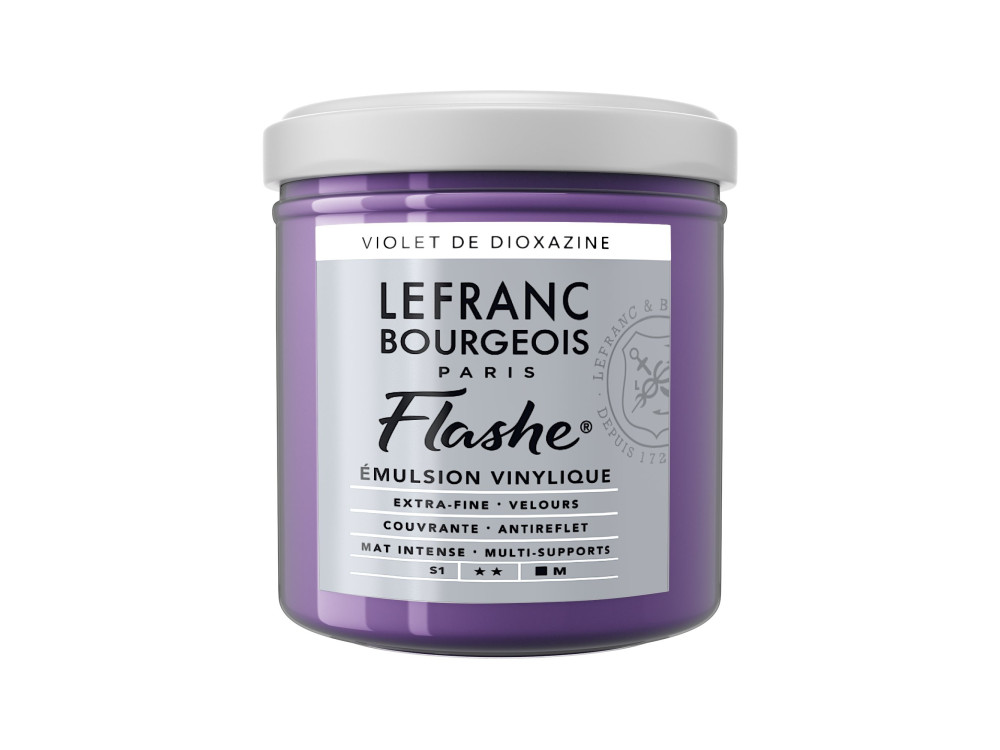 Acrylic paint Flashe - Lefranc & Bourgeois - Dioxazine Violet, 125 ml
