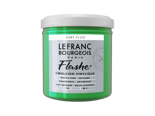 Farba akrylowa Flashe - Lefranc & Bourgeois - Fluorescent Green, 125 ml