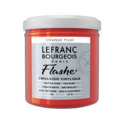 Acrylic paint Flashe - Lefranc & Bourgeois - Fluorescent Orange, 125 ml