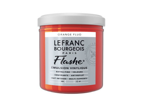Farba akrylowa Flashe - Lefranc & Bourgeois - Fluorescent Orange, 125 ml